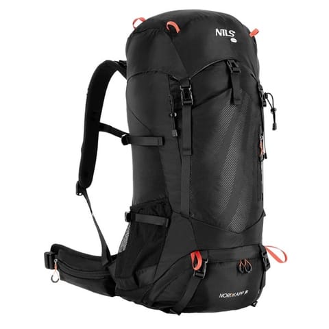 ⁨NC1992 NORDKAPP HIKING BACKPACK BLACK 65L NILS CAMP⁩ at Wasserman.eu