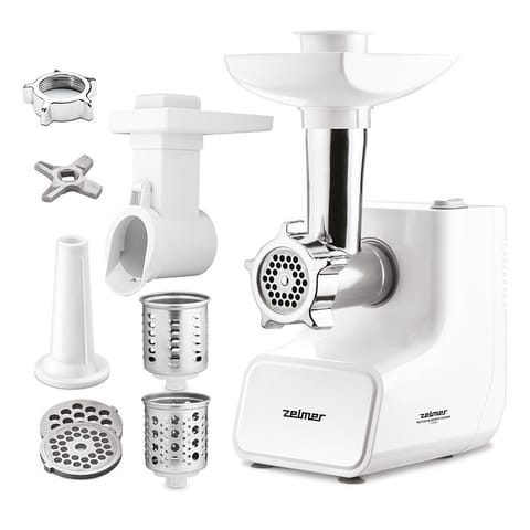 ⁨Zelmer ZMM3512B mincer 1500 W White⁩ at Wasserman.eu