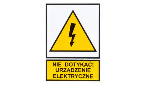 ⁨Plate /warning sign/ POP 52X74P N.D.U.E. E04TZ-01012110100 /10pcs./⁩ at Wasserman.eu