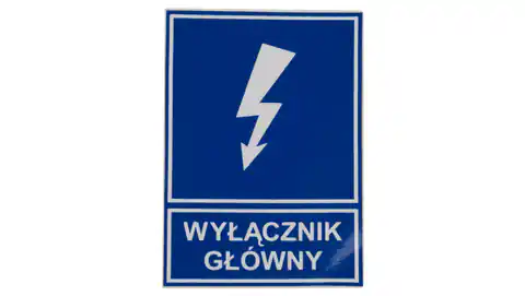 ⁨Plaque /information sign/ TZI 52X74S /MAIN SWITCH/ E04TZ-01041110200 /10pcs/⁩ at Wasserman.eu