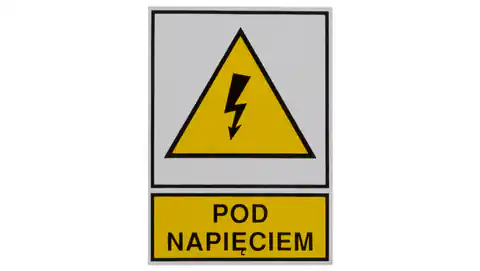 ⁨Plate /warning sign/ POP 52X74S /LIVE/ E04TZ-01011110800 /10pcs/⁩ at Wasserman.eu
