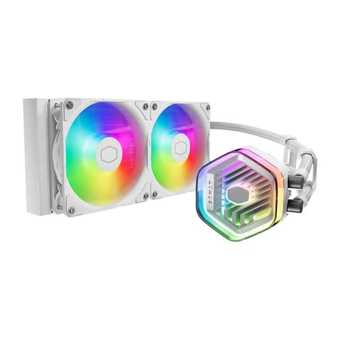 ⁨COOLER MASTER COOLER MasterLiquid 240 Atmos ARGB White⁩ at Wasserman.eu