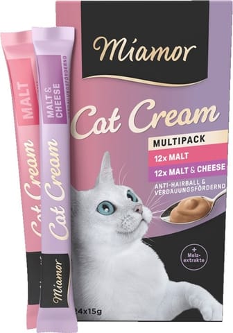 ⁨MIAMOR Cat Cream Malt - cat treats - 24x15g⁩ at Wasserman.eu