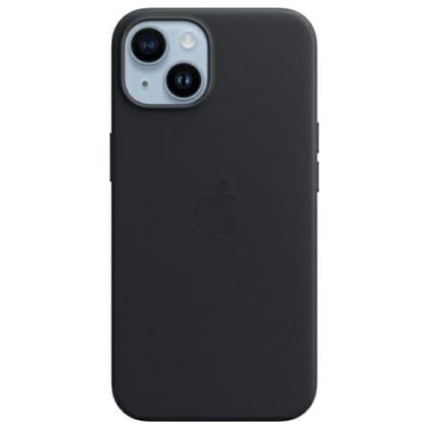 ⁨Etui Apple MPP43FE/A iPhone 14 6.1"      MagSafe czarny/midnight Leather Case⁩ w sklepie Wasserman.eu