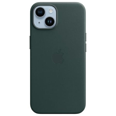 ⁨Etui Apple MPP53FE/A iPhone 14 6.1"      MagSafe zielony/forest green Leather Case⁩ w sklepie Wasserman.eu