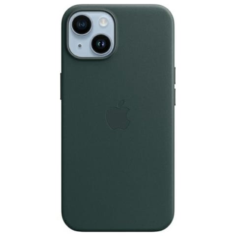 ⁨Etui Apple MPP53FE/A iPhone 14 6.1"       MagSafe zielony/forest green Leather Case⁩ w sklepie Wasserman.eu