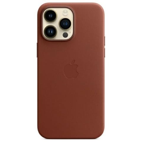 ⁨Etui Apple MPPQ3FE/A iPhone 14 Pro Max   6.7" MagSafe umbra/umber Leather Case⁩ w sklepie Wasserman.eu