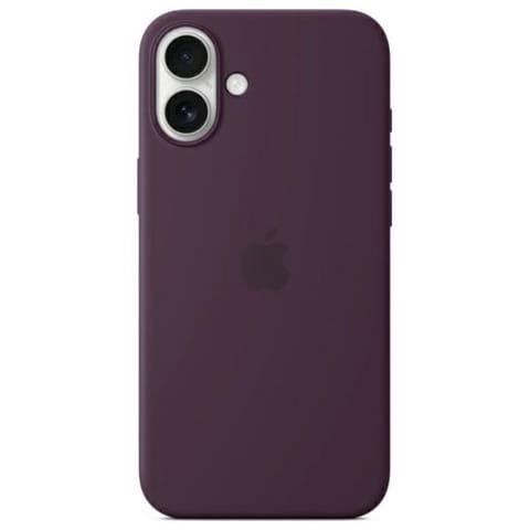 ⁨Silicone case with MagSafe for iPhone 16 Plus - plum⁩ at Wasserman.eu