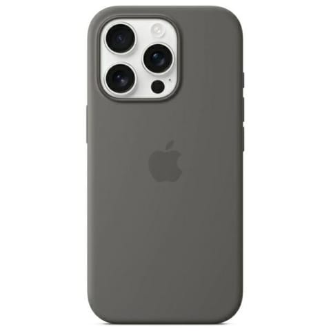 ⁨Etui Apple MYYV3ZM/A iPhone 16 Pro Max   6.9" MagSafe szary/stone gray Silicone Case⁩ w sklepie Wasserman.eu