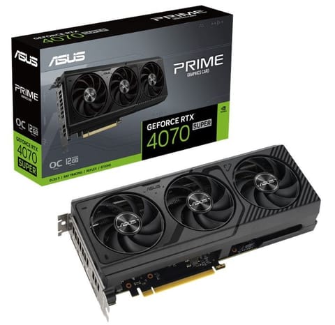 ⁨Karta graficzna ASUS GeForce RTX 4070 SUPER PRIME OC 12G GDDRX6 PRIME-RTX4070S-O12G⁩ w sklepie Wasserman.eu