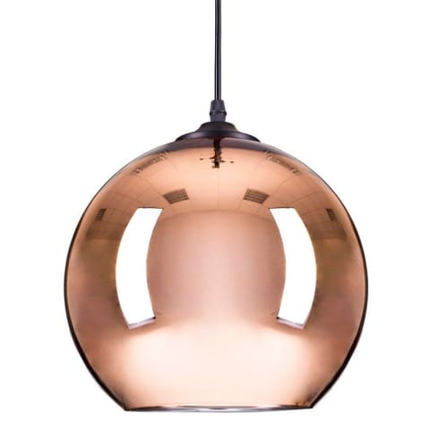 ⁨Pendant lamp MIRROR GLOW - M copper 30cm (Copper color)⁩ at Wasserman.eu