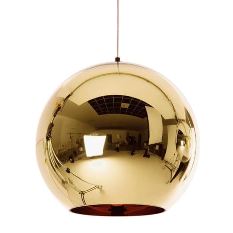 ⁨Pendant lamp MIRROR GLOW - S gold 25 cm (amber color)⁩ at Wasserman.eu