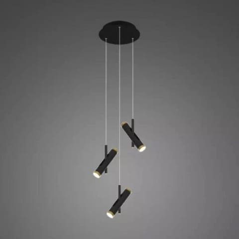 ⁨Pendant lamp LUNETTE No. 3 black Altavola Design (Light colour slightly warm, Colour satin gold, Dimmable no)⁩ at Wasserman.eu