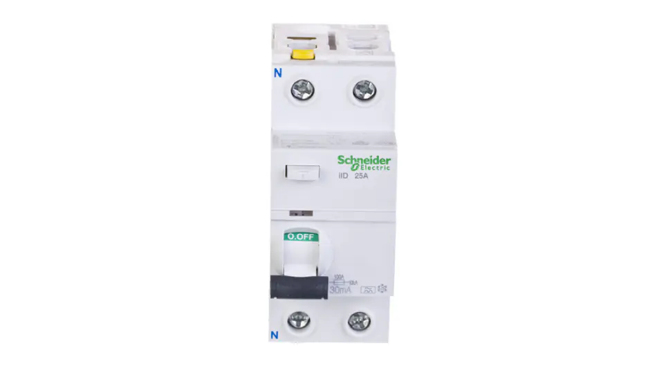 ⁨Schneider Electric Wyłącznik różnicowoprądowy Acti9  iID-25-2-30-A 25A 2-biegunowy 30mA typ A, A9Z21225⁩ at Wasserman.eu