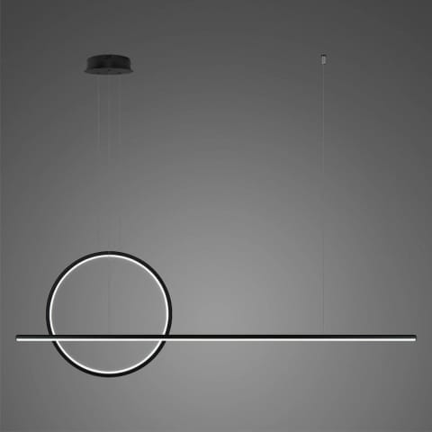 ⁨Pendant lamp LINEA No.2 Φ40 cm black 3k dimmable Altavola Design (Light colour slightly warm, Colour Black, Dimmable yes)⁩ at Wasserman.eu