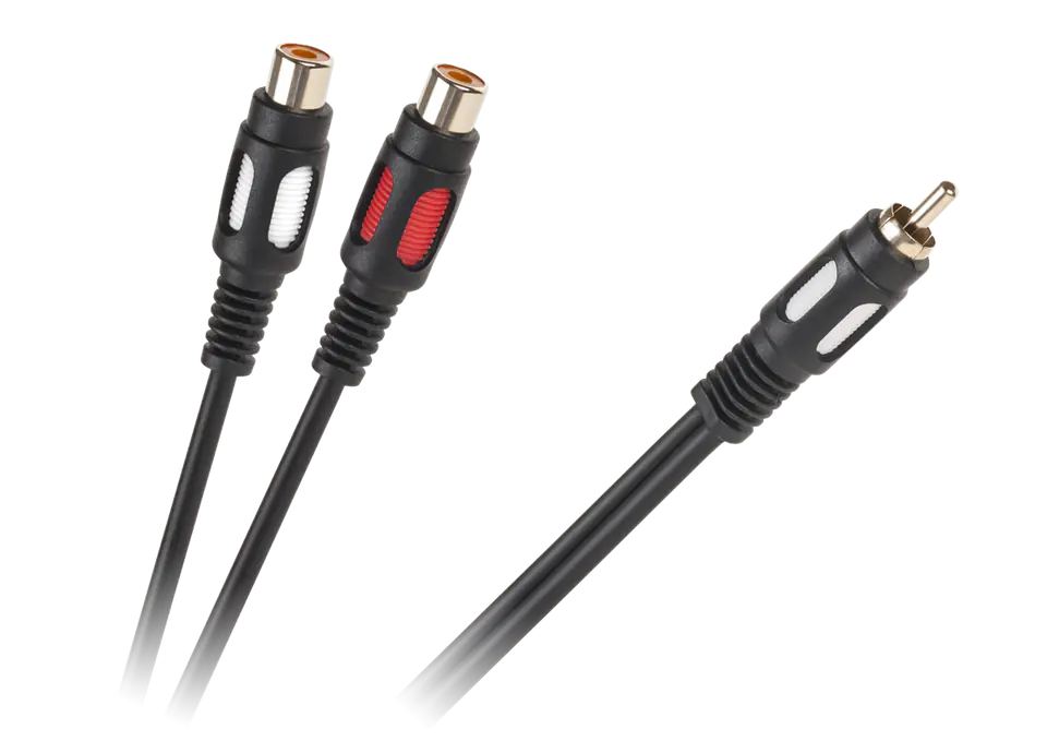 Kabel 1RCA-2 gniazda RCA 25cm w sklepie Wasserman.eu
