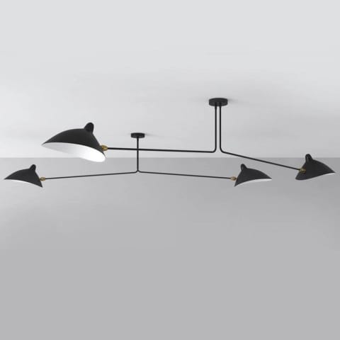 ⁨Pendant lamp CRANE-2P two-arm black (Matt black)⁩ at Wasserman.eu