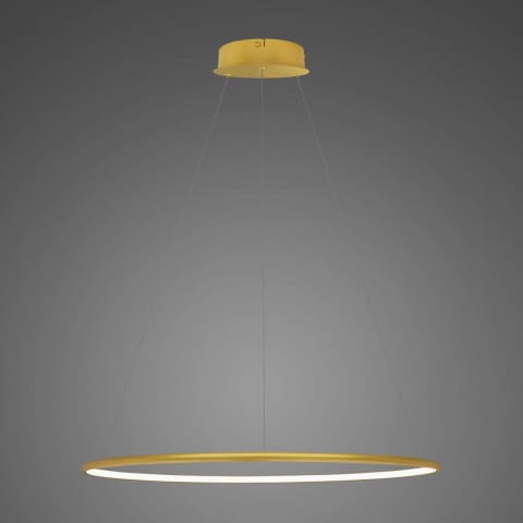 ⁨Lampa wisząca Ledowe Okręgi No.1 60cm 4k złota Dali (Barwa światła dzienna, Kolor Złoty, Możliwość ściemniania tak)⁩ w sklepie Wasserman.eu