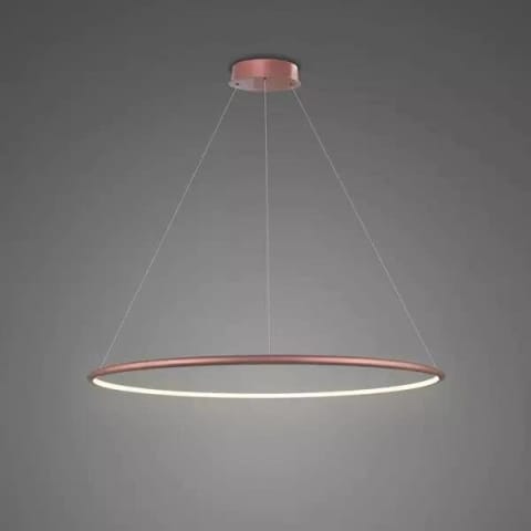 ⁨Lampa wisząca Ledowe Okręgi No.1 60cm 3k różowo złota Dali (Barwa światła delikatnie ciepła, Kolor różowe złoto, Możliwość ściemniania tak)⁩ w sklepie Wasserman.eu