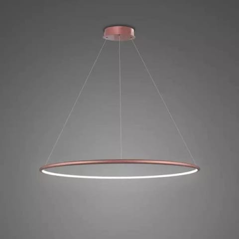⁨Lampa wisząca Ledowe Okręgi No.1 60cm 4k Różowe Złoto Dali (Barwa światła dzienna, Kolor różowe złoto, Możliwość ściemniania tak)⁩ w sklepie Wasserman.eu
