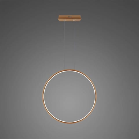 ⁨Lampa wisząca Ledowe Okręgi No.1 X 60cm 3k miedziana Dali (Barwa światła delikatnie ciepła, Kolor miedziany, Możliwość ściemniania tak)⁩ w sklepie Wasserman.eu