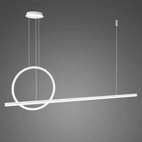 ⁨Lampa wisząca Linea No.2 40cm 4k biała ściemnialna (Barwa światła barwa dzienna, Kolor Biały, Możliwość ściemniania tak)⁩ w sklepie Wasserman.eu