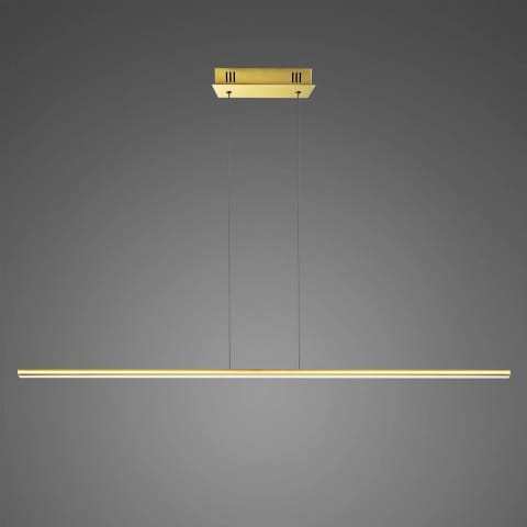 Lampa wisząca Linea No.1 120cm 3k złota ściemnialna (Barwa światła delikatnie ciepła, Kolor Złoty, Możliwość ściemniania tak) w sklepie Wasserman.eu