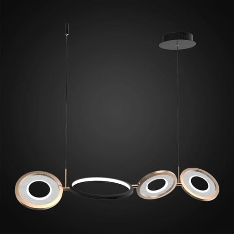 ⁨LED pendant lamp Seppia No.4 Altavola Design (Light color slightly warm, Gold color, Dimmable no)⁩ at Wasserman.eu