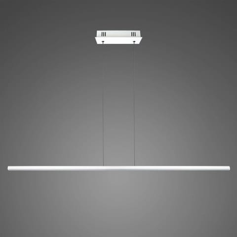 ⁨Lampa wisząca Linea No.1 120cm biała 3k 20W (Barwa światła delikatnie ciepła, Kolor Biały, Możliwość ściemniania nie)⁩ w sklepie Wasserman.eu