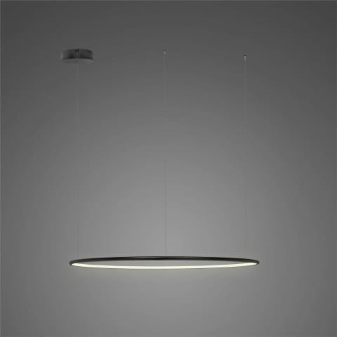 ⁨Lampa wisząca Ledowe Okręgi No.1 CO 60cm 3k czarna (Barwa światła delikatnie ciepła, Kierunek padania światła do wewnątrz, Kolor Czarny, Możliwość ściemniania nie)⁩ w sklepie Wasserman.eu