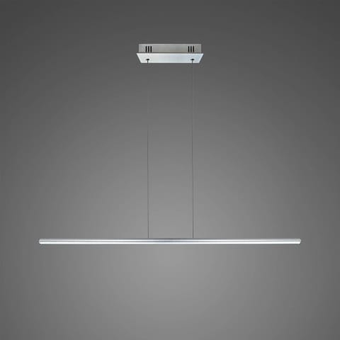 ⁨Lampa wisząca Linea No.1 100cm 4k srebrna Dali (Barwa światła dzienna, Kolor srebrny, Możliwość ściemniania tak)⁩ w sklepie Wasserman.eu