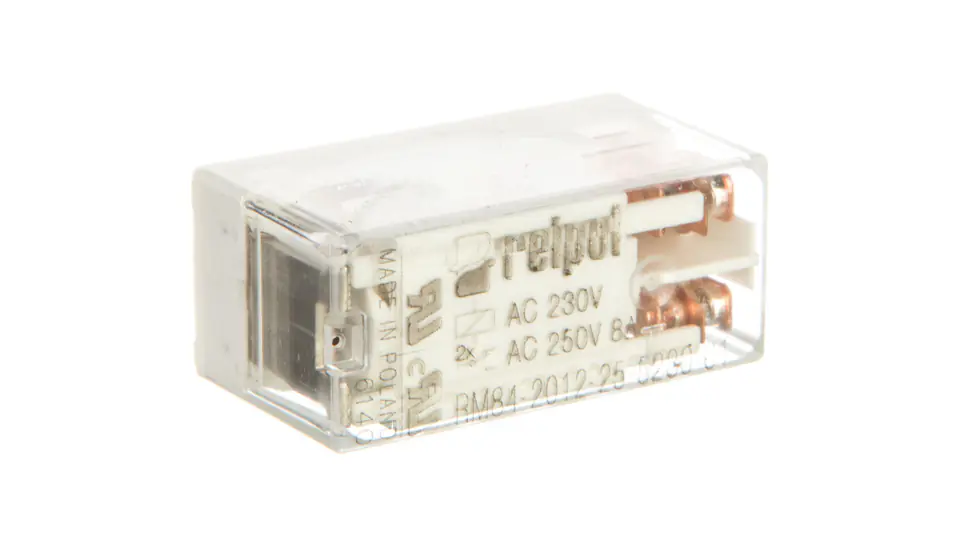 ⁨Przekaźnik miniaturowy 2P 8A 230V AC PCB AgNi RM84-2012-25-5230-01 859519⁩ w sklepie Wasserman.eu
