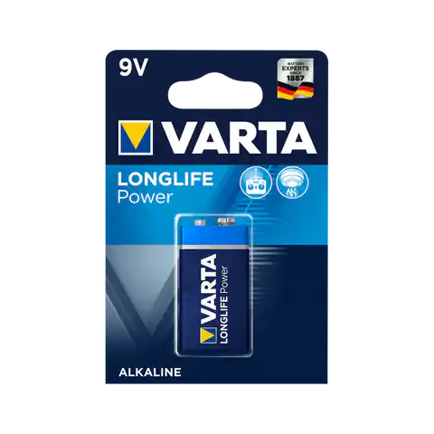 ⁨Bateria alkaliczna VARTA 9V LONGLIFE 1szt./bl.⁩ w sklepie Wasserman.eu