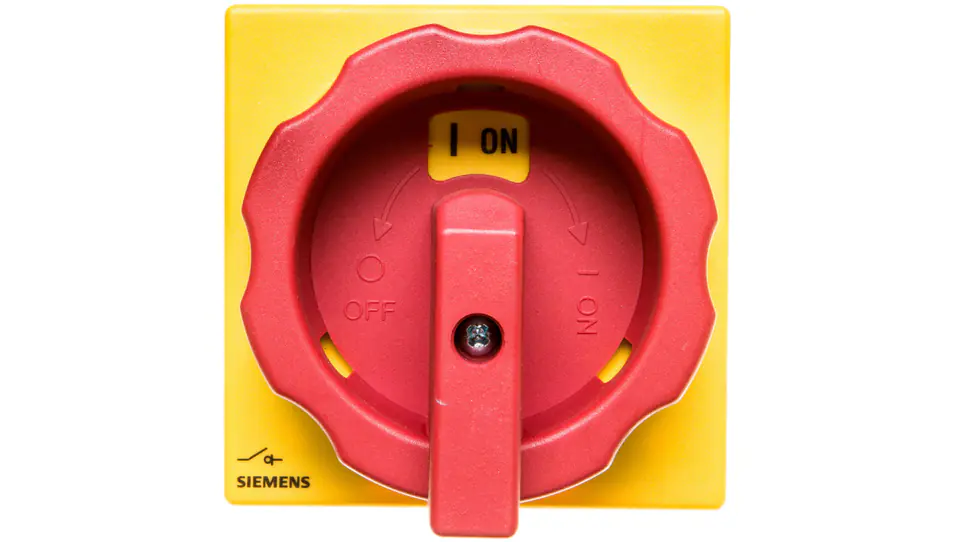 ⁨Łącznik krzywkowy 0-1 3P 125A napęd drzwiowy rozłączny żółto/czerwony IP65 3LD2814-0TK53⁩ w sklepie Wasserman.eu
