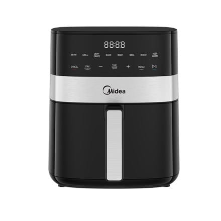 ⁨Midea Air fryer | MF-CN65E | Power 1700 W | Capacity 6.5 L | Black⁩ at Wasserman.eu