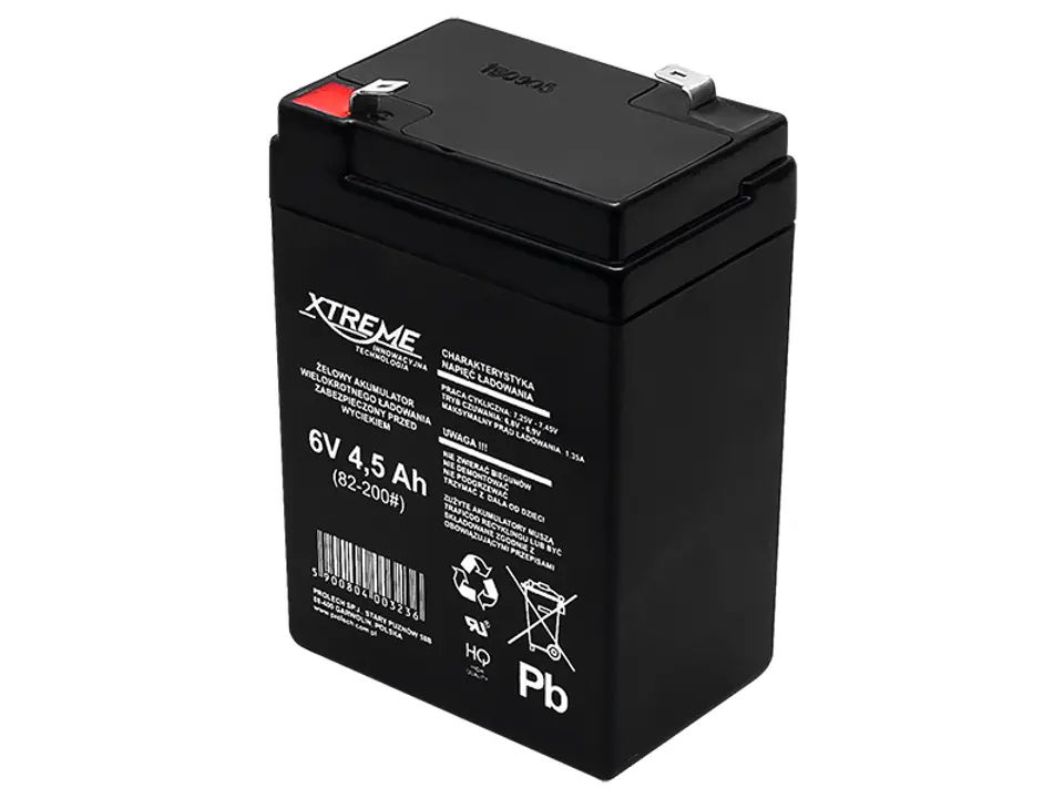 ⁨Gel battery 6V 4.5Ah XTREME⁩ at Wasserman.eu