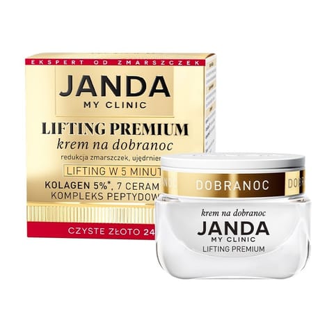 ⁨JANDA My Clinic Lifting Premium Krem na dobranoc 50 ml⁩ w sklepie Wasserman.eu