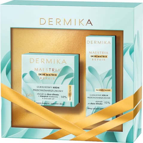 ⁨DERMIKA Zestaw prezentowy Maestria Skin Matrix Repair 60+ krem na dzień i noc 50ml+serum 30ml⁩ w sklepie Wasserman.eu