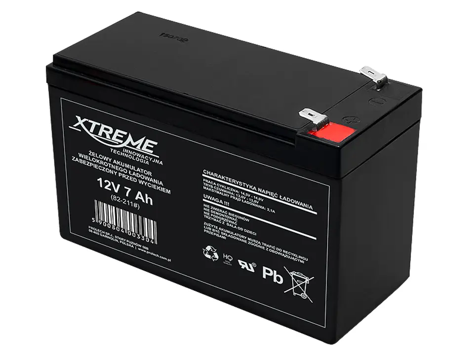 ⁨Gel battery 12V 7.0Ah XTREME⁩ at Wasserman.eu