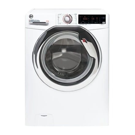 ⁨Hoover | Washing Machine | H3WS413TAMCE/1-S | Energy efficiency class B | Front loading | Washing capacity 13 kg | 1400 RPM | Depth 67 cm | Width 60 cm | Display | LED | Near Field Communication (NFC) | White⁩ at Wasserman.eu