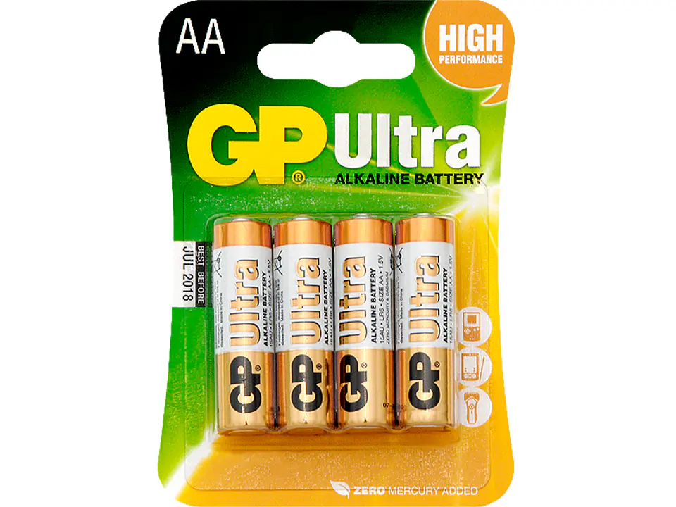 ⁨ALKALINE BATTERIES LR6/ AA GP ULTRA 4PCS.⁩ at Wasserman.eu