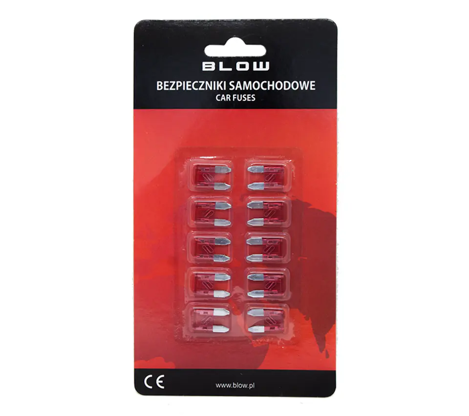 ⁨10 pcs. Fuse samoch. MINI 10A (1PH)⁩ at Wasserman.eu