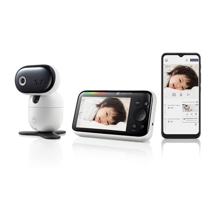 ⁨Motorola PIP1610 HD CONNECT 5.0" Wi-Fi HD Motorized Video Baby Monitor, White/Black | Motorola | Wi-Fi HD Motorized Video Baby Monitor | PIP1610 HD CONNECT 5.0" | 5.0” IPS color display with HD 1280 x 720px resolution; Remote pan, tilt and zoom; Two-way t⁩ at Wasserman.eu