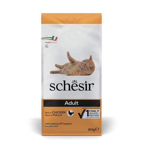 ⁨SCHESIR Adult Rich in chicken - dry cat food - 10kg⁩ at Wasserman.eu