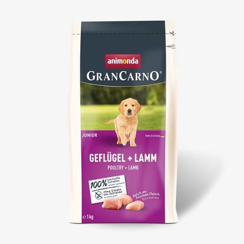 ⁨ANIMONDA Gran Carno Junior Poultry with Lamb - dry dog ​​food - 1 kg⁩ at Wasserman.eu