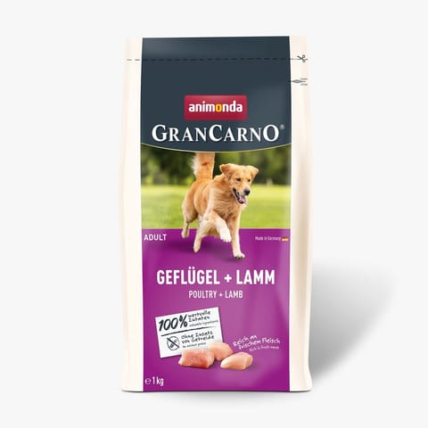 ⁨ANIMONDA Gran Carno Adult Poultry with Lamb - dry dog ​​food - 1 kg⁩ at Wasserman.eu