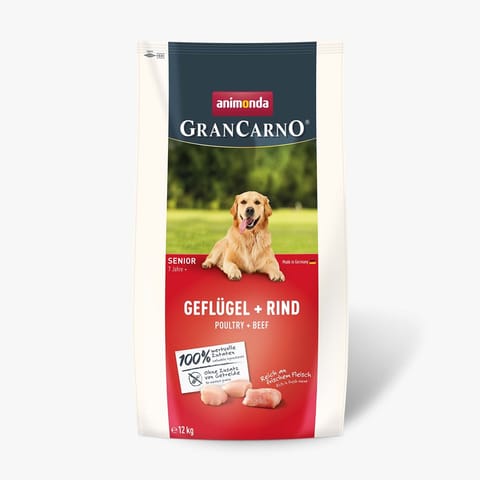 ⁨ANIMONDA Gran Carno Senior Poultry with Beef - dry dog ​​food - 12 kg⁩ at Wasserman.eu