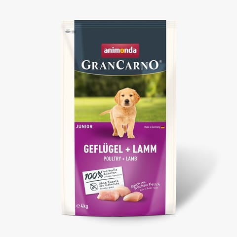 ⁨ANIMONDA Gran Carno Junior Poultry with Lamb - dry dog ​​food - 4 kg⁩ at Wasserman.eu