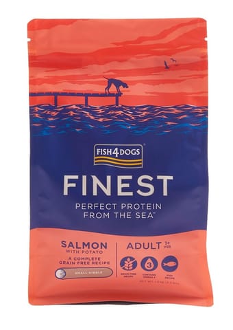 ⁨Fish4Dogs Finest z łososiem Adult (S) 1,5kg⁩ w sklepie Wasserman.eu