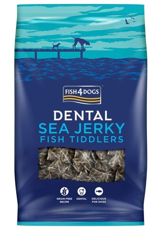 ⁨FISH4DOGS Dental Sea Jerky Fish Tiddlers - dog treat - 575g⁩ at Wasserman.eu